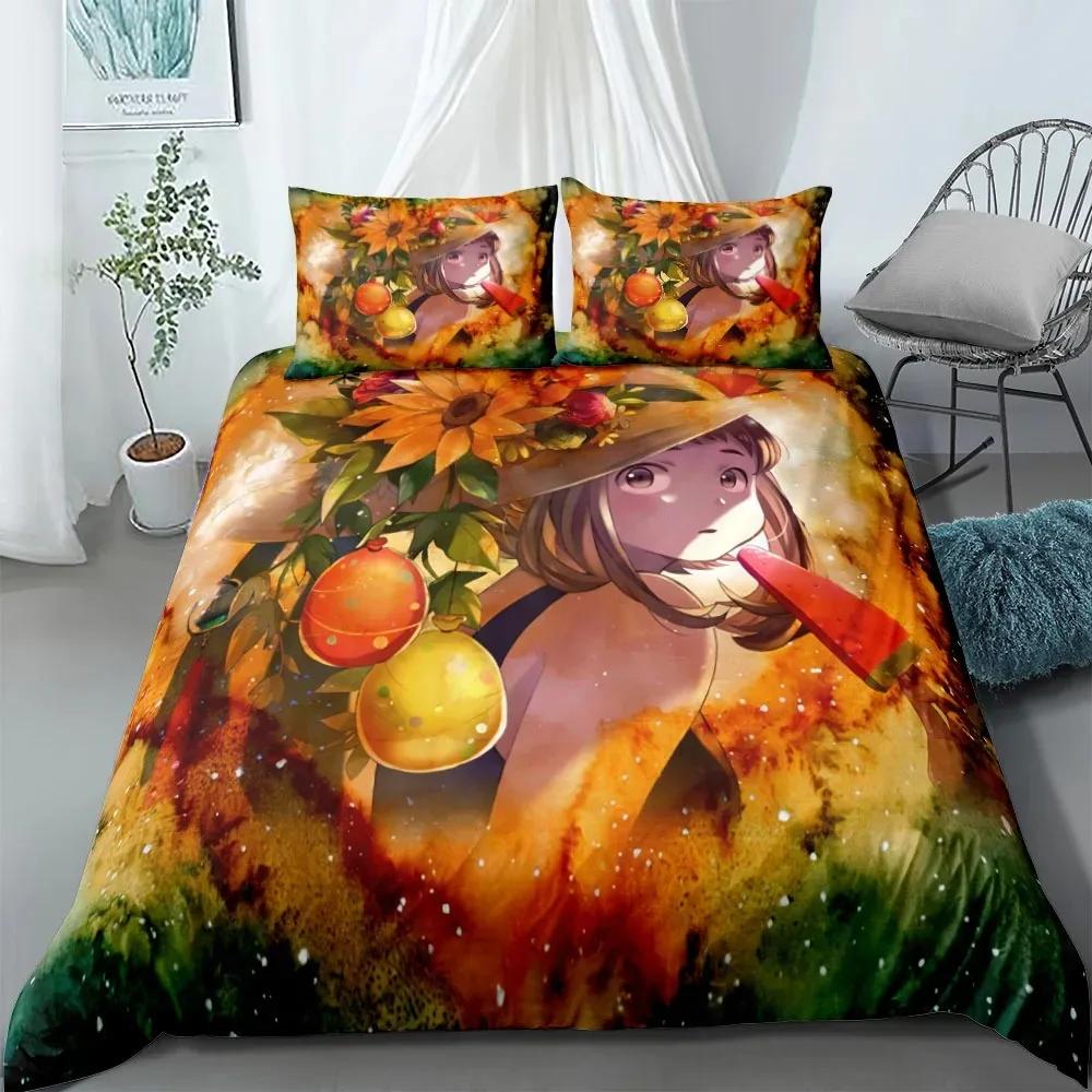 Anime Comics Art My Hero Academia Duvet Cover Set UK Single Double Queen US Twin Full King Size Among Bed Linen Set