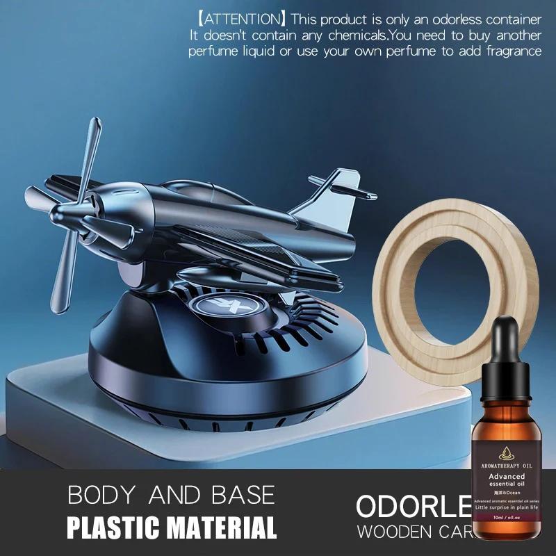 Car Solar Rotation Helicopter Aromatherapy Aircraft Long-Lasting Fragrance Car dashboard ornament Decoration Accessaries