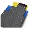 Auth LOUIS VUITTON Damier Graphite Alpha Triple Pouch Lv7165cc