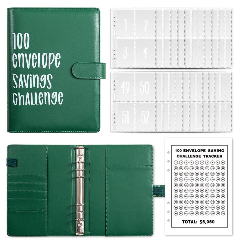 100-Day Savings Challenge Budget Binder & A5 Planner Notebook