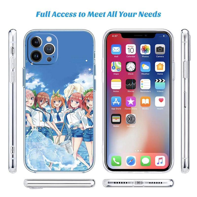 Miku Nino Itsuki Nakano Transparent Phone Case for Motorola Moto Edge 20 30 40 50 S30 Fusion Ultra Pro Neo Lite
