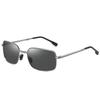 aoron Men's Metal Polarized Light Color-changing Folding Sunglasses Fashion Sunglasses Square Night Vision Glasses