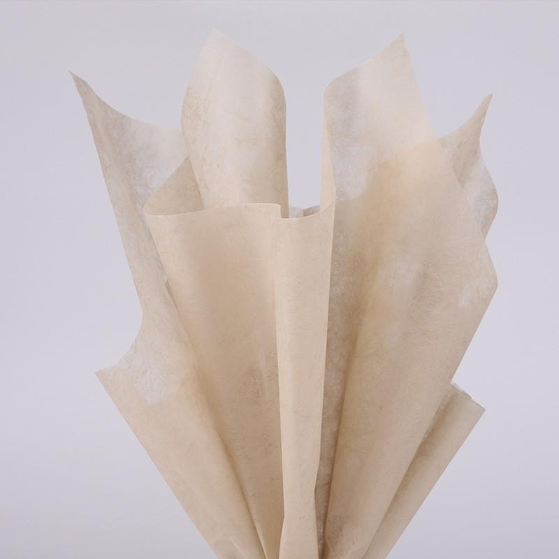Carta da Bouquet Impermeabile Personalizzata - Materiale da Imballaggio per Fiori in Cotone a Tinta Unita