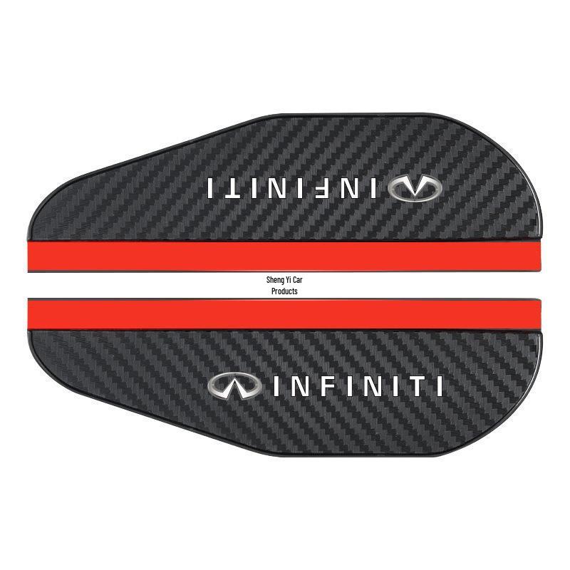 Carbon Fiber Pattern Rainproof Rearview Mirror Shield - Universal Fit