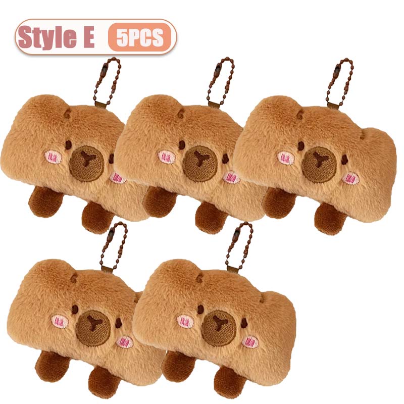 1-10PCS Creative Cartoon Food Plush Keychain Cute Plushie Doll Versatile Keyring Backpack Charm Pendant Decoration for Student
