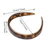Daily Wear Wide Retro Leopard Hair Hoop Korean Simple Tortoiseshell Hair Hoop PC Hair Styling Non-slip Teeth Headband Office