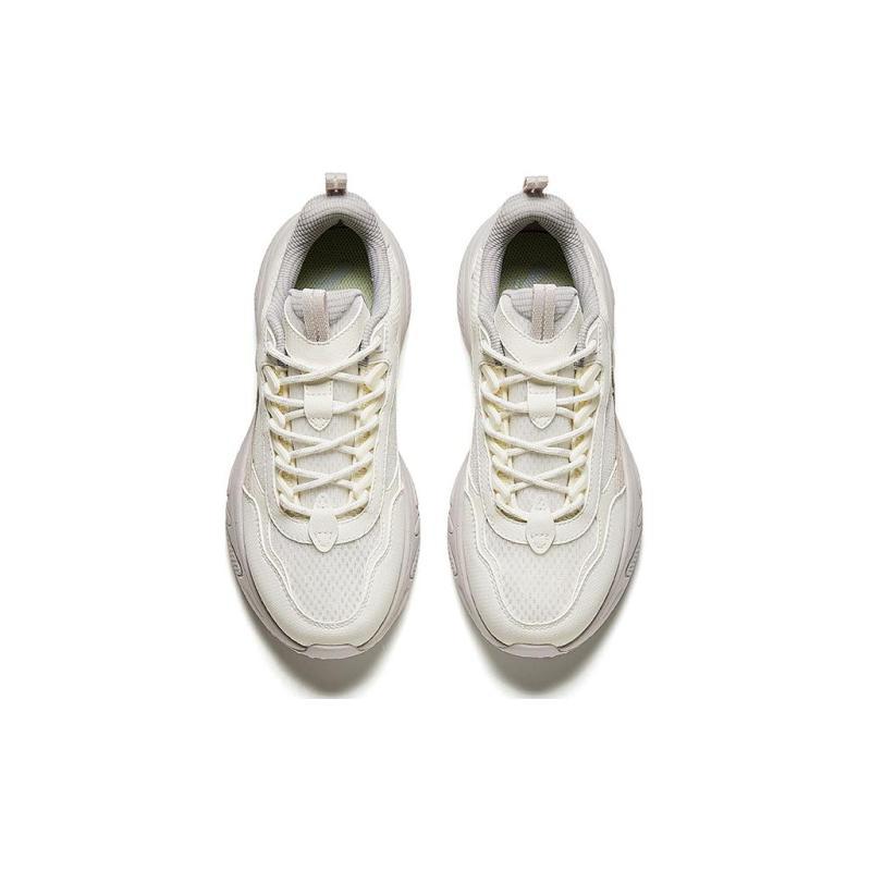 Anta Stars Cushioning Wear-Resistant Low-Top Casual Shoes Women's White Gray Blue Sneakers