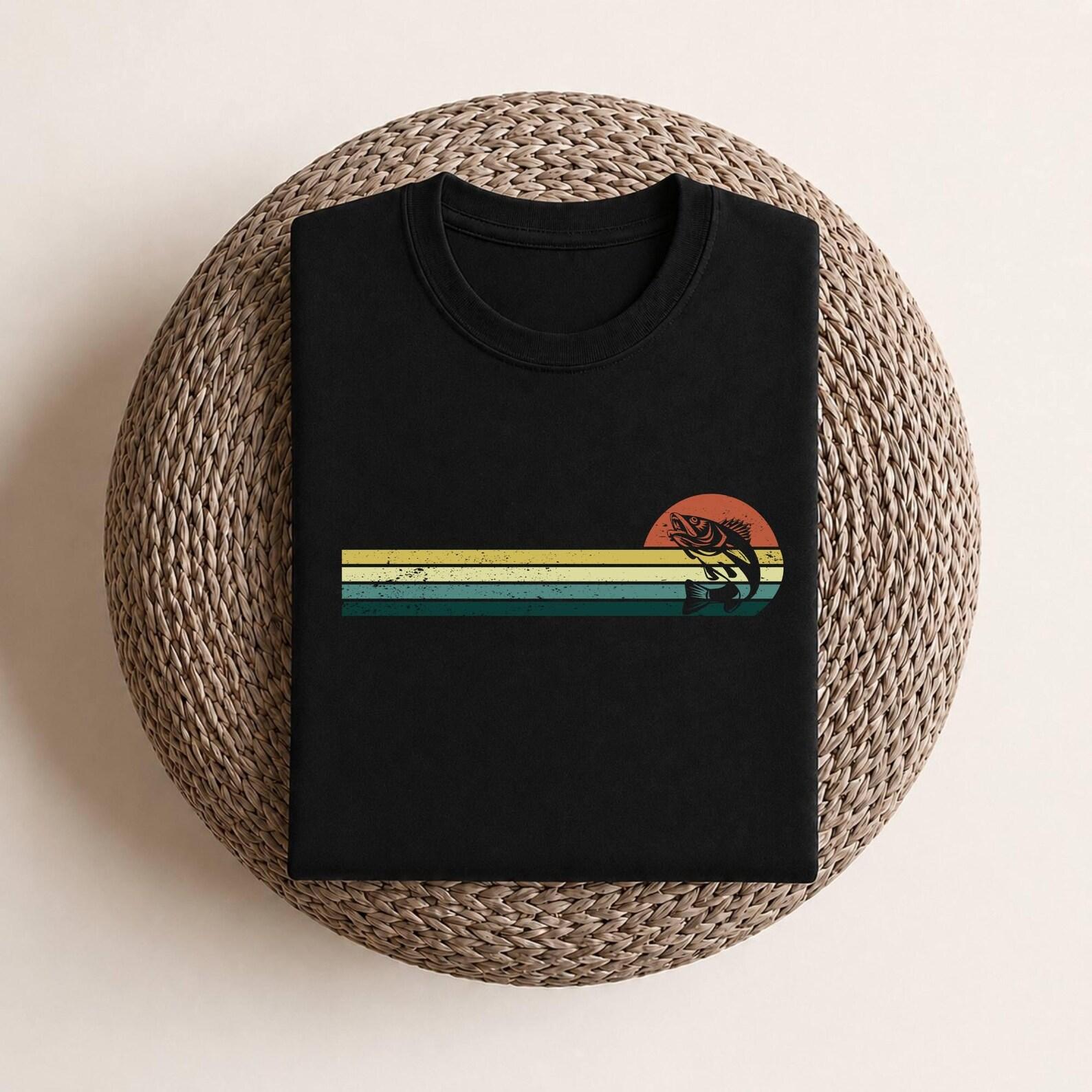 Fish Retro T-Shirt Fishing Gift for Anglers Birthday - Premium T-Shirt 4XL