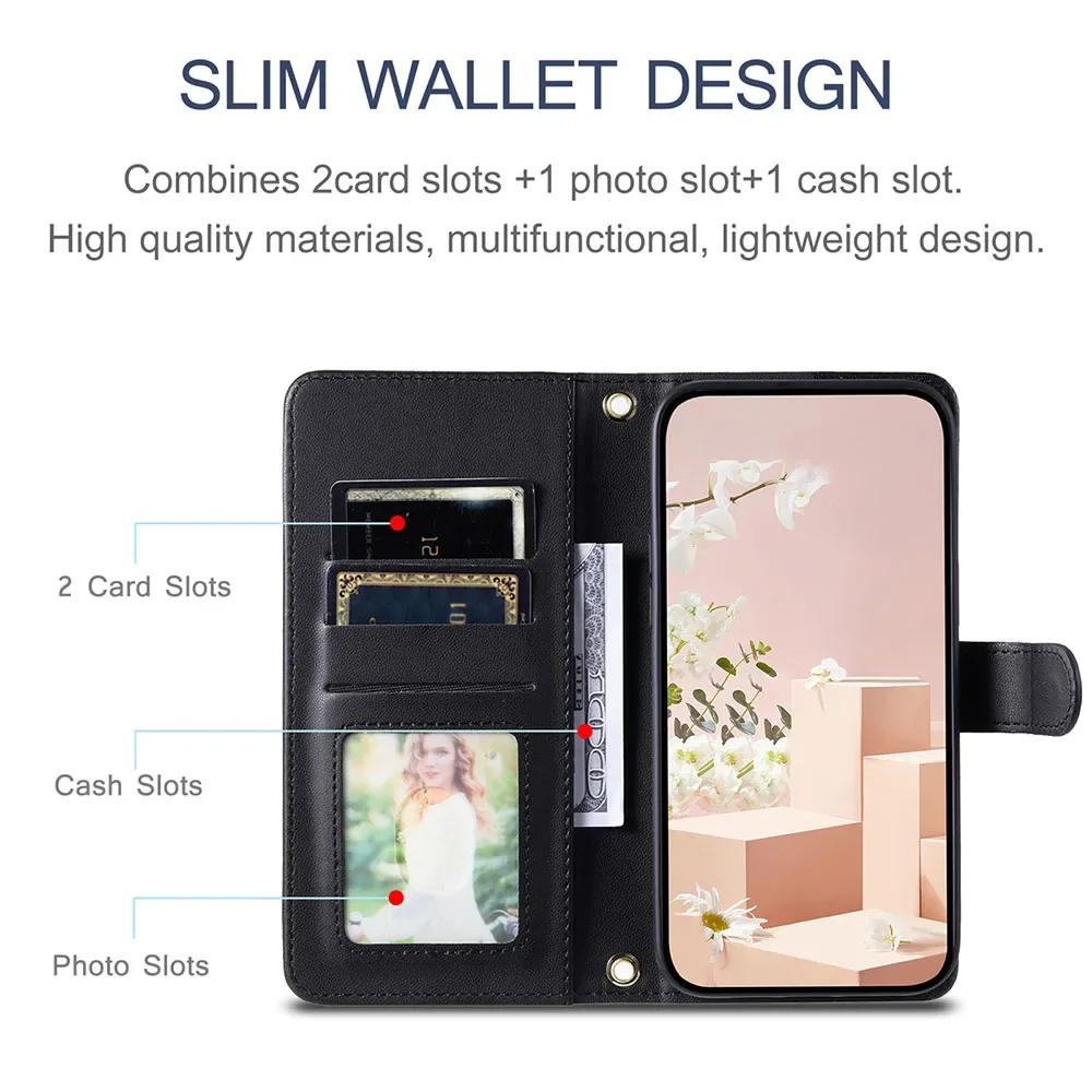 Crossbody Leder Handyhülle für XiaoMi RedMi A3 14C 13C Note 14 13 Pro Plus 12 11S 10S 12S 9S 10 9 8 Lanyard Flip Geldbörse Hülle