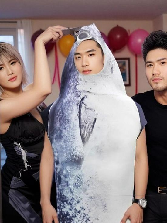 Adult Salmon Costume for Halloween and Oktoberfest Parties