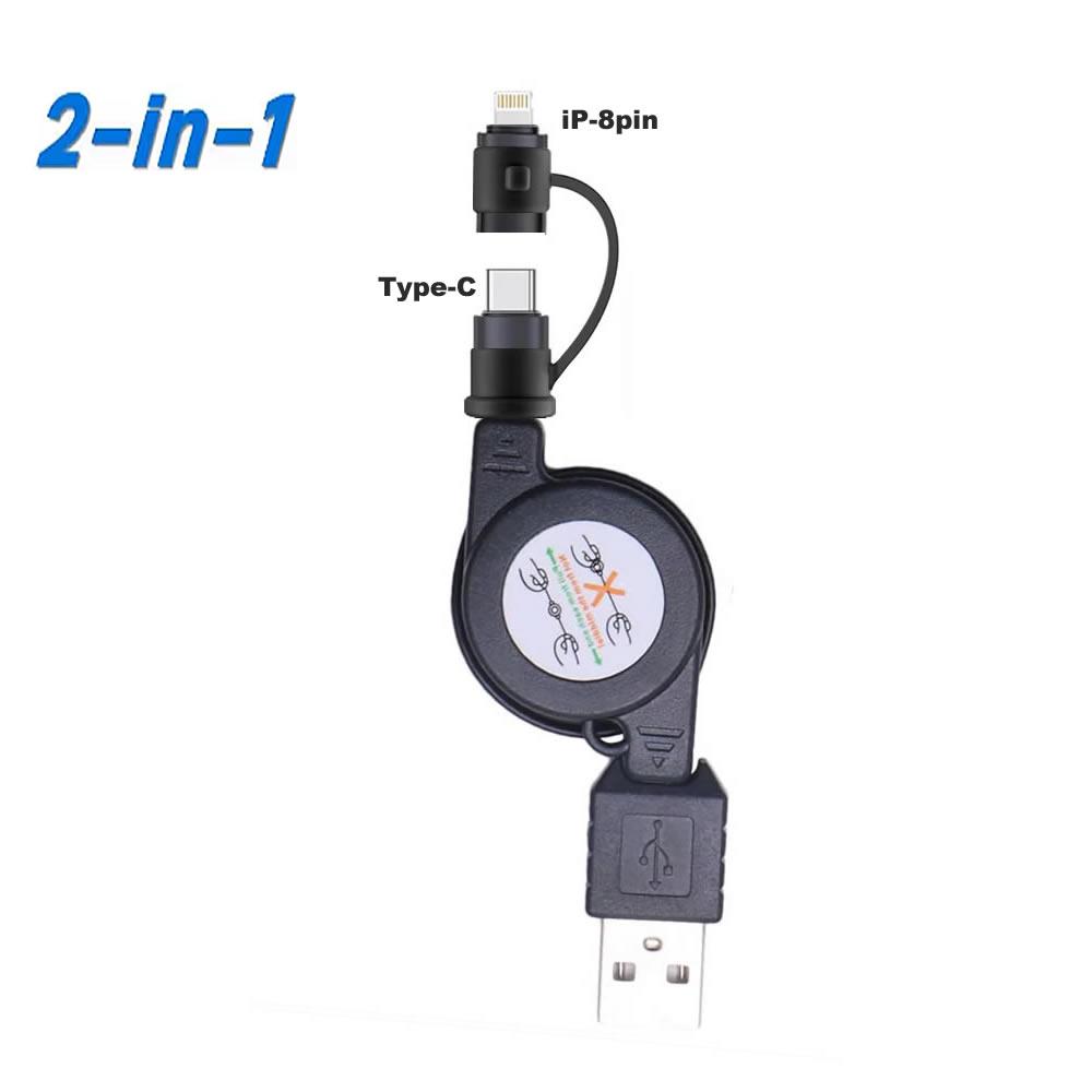 USB Type C Fast Charging Spring Cable For Samsung Huawei Type C Spring Cord Phone Charging Car Charging Sync
