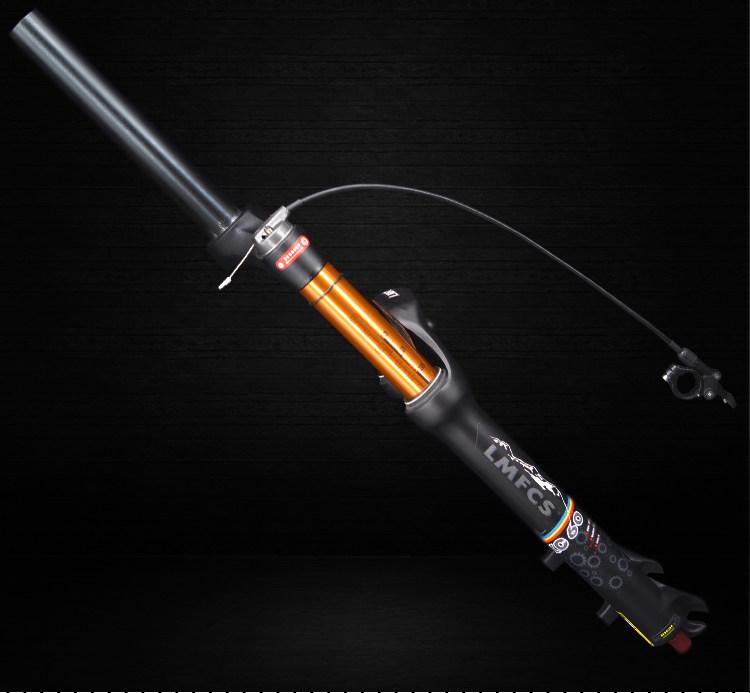 Dual Air Chamber Mountain Bike Fork - 26/27.5/29 Inch, Adjustable Damping, Magnesium Alloy