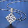Tancise S925 Sterling Silver Moissanite Luxusný osobný náhrdelník s príveskom Dámsky klasický náhrdelník s prílivom na párty darček na párty