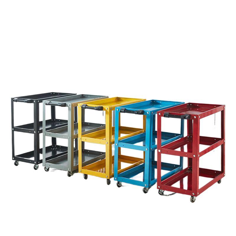 Multifunctional Three-Layer Mobile Tool Cart for Auto Repair and Home Use