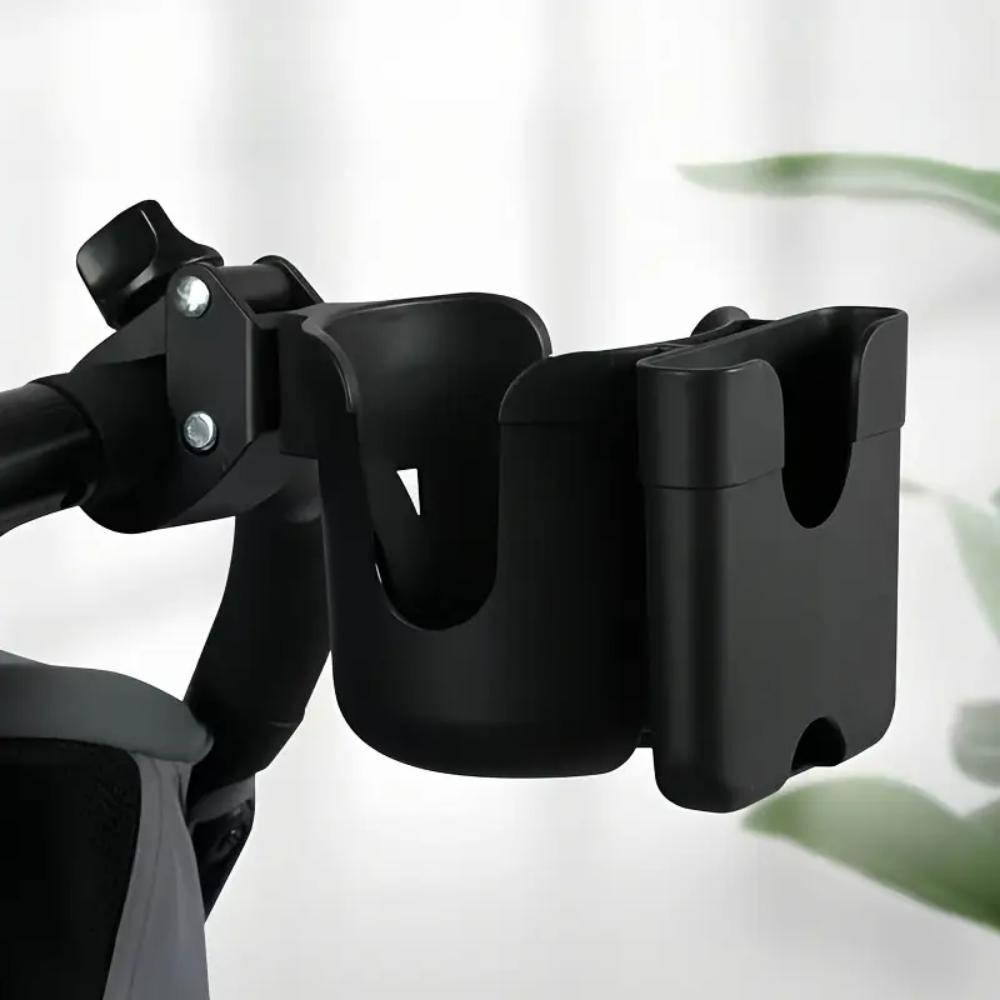 

Универсальный подстаканник для детской коляски, регулируемый держатель для напитков с ручкой, подходит для детских колясок, инвалидных колясок, ходунков, велосипедов чёрный