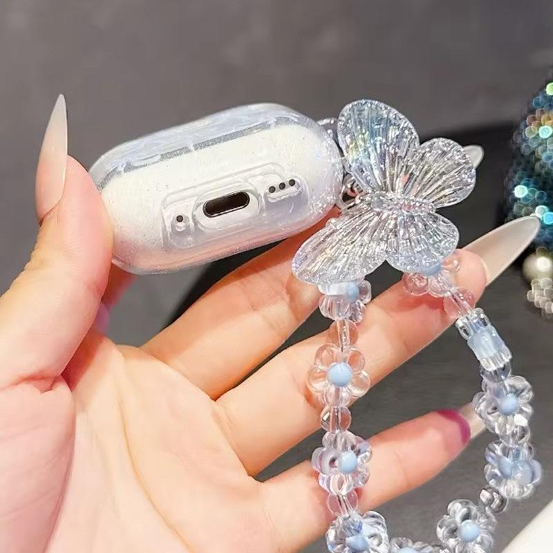 Ribbon powder bow for Apple AirPods 1/1st generation wireless bluetooth headset case pro headphone case