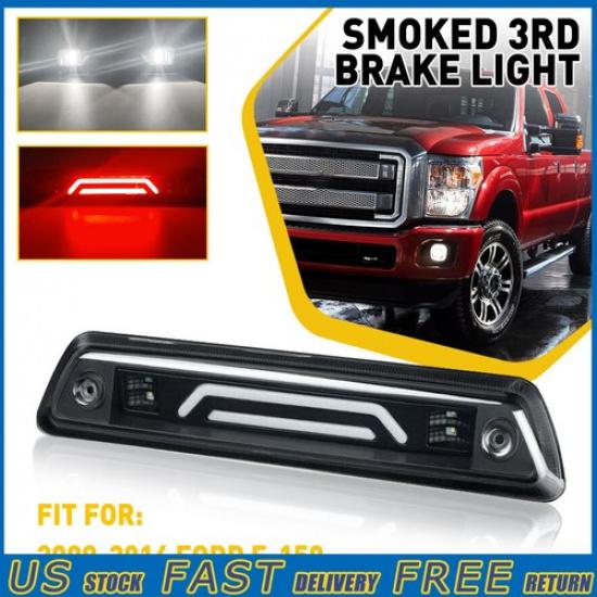AUXITO Third Brake Light/Reverse Light Cargo Lamp Smoked for Ford 09-2014 F-150