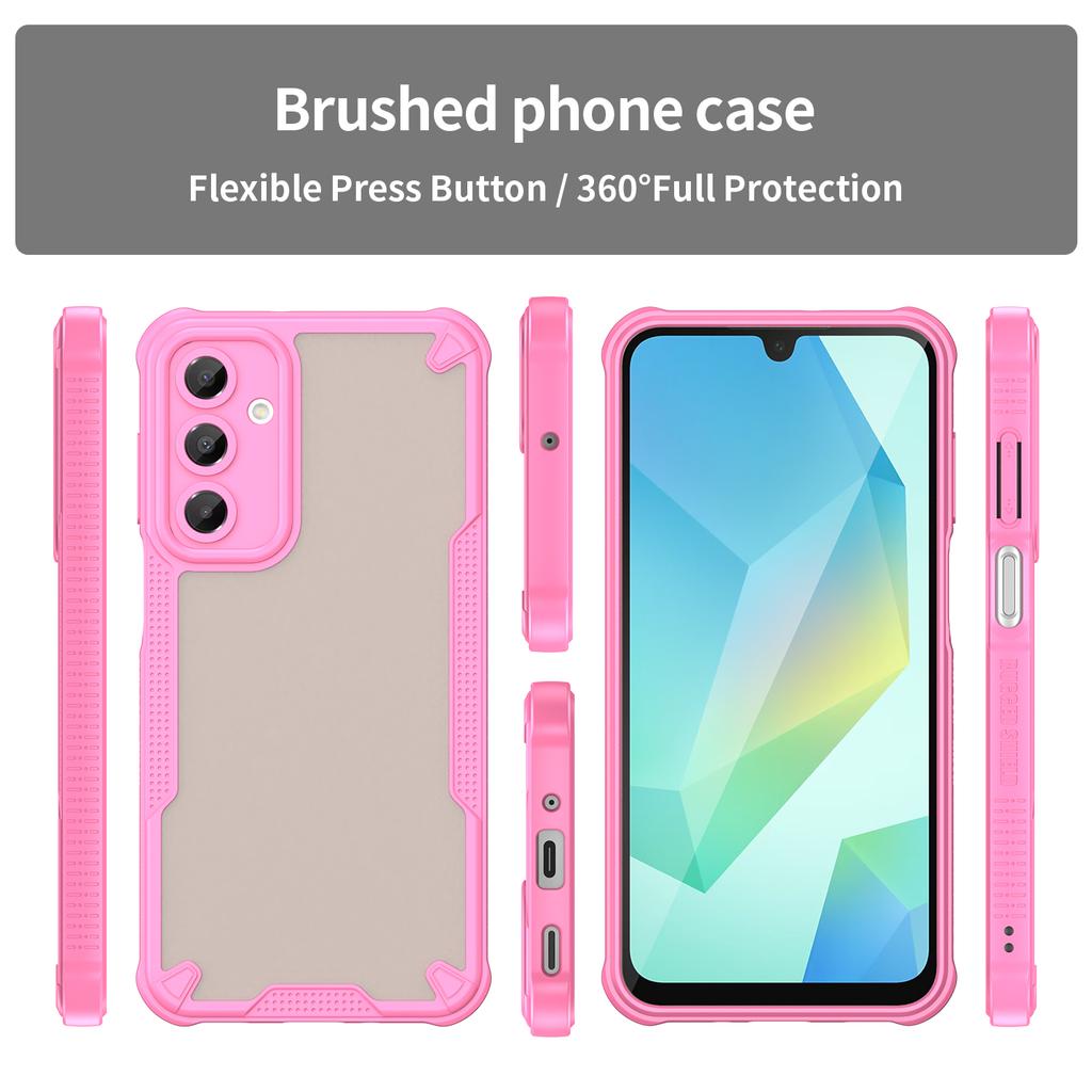 Armor Series For Samsung Galaxy A16 5G/4G Case PC+TPU Semi-Transparent Frosted Finish Protective Phone Cover