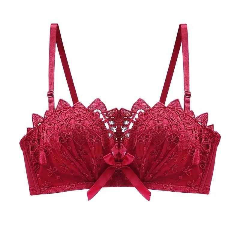 

Кружево без стального кольца, маленькая грудь, непровисающая верхняя поддержка, регулируемый женский бюстгальтер для нижнего белья 38B