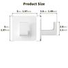 4 Pcs Square Self Adhesive Hooks Adhesive Wall Hooks for Hanging Towel Coats
