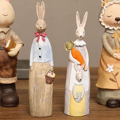 Hasenbaumdekoration, Holzdekoration, Osterdekoration, geeignet für die Frühlings-Esstischdekoration im Innenbereich