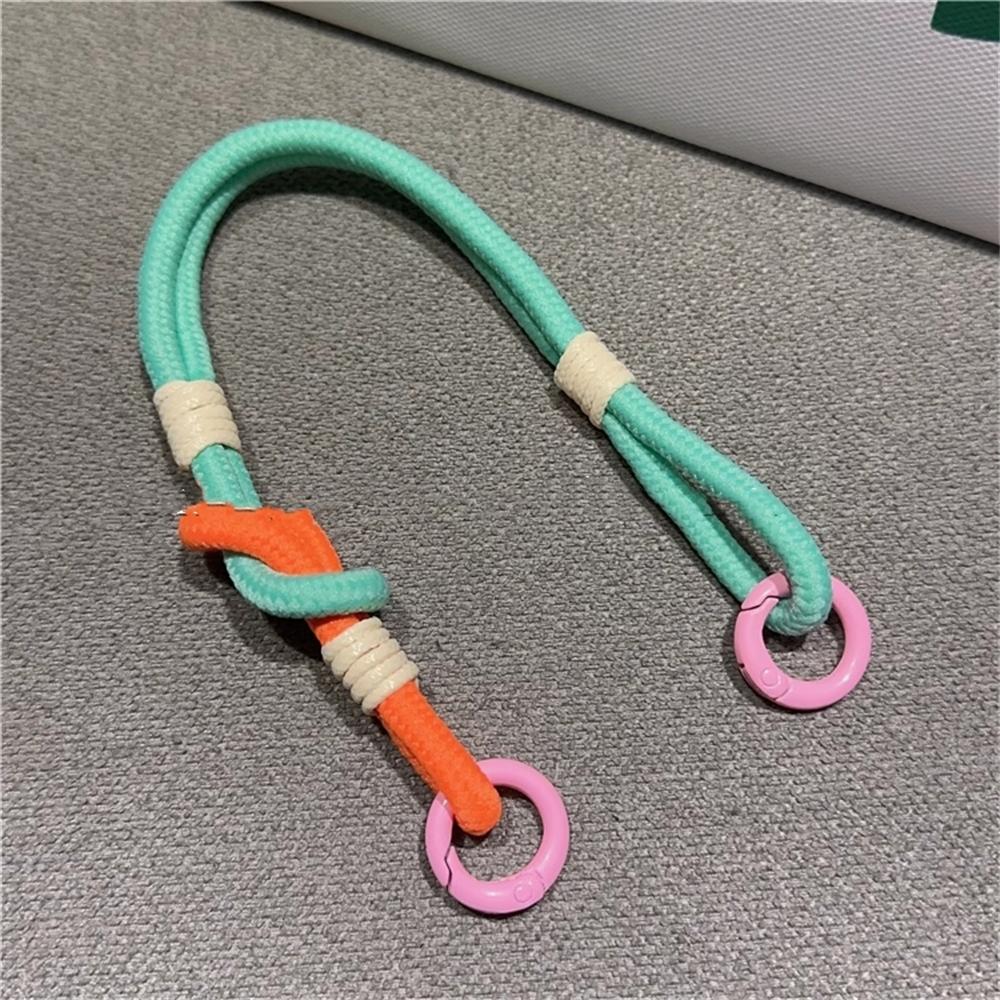 Korean Cute Colorful Mobile Phone Portable Anti-loss Lovely Knot Hand Bracelet For iPhone 16 Pro Max Samsung Flip 6 Coloed Rope