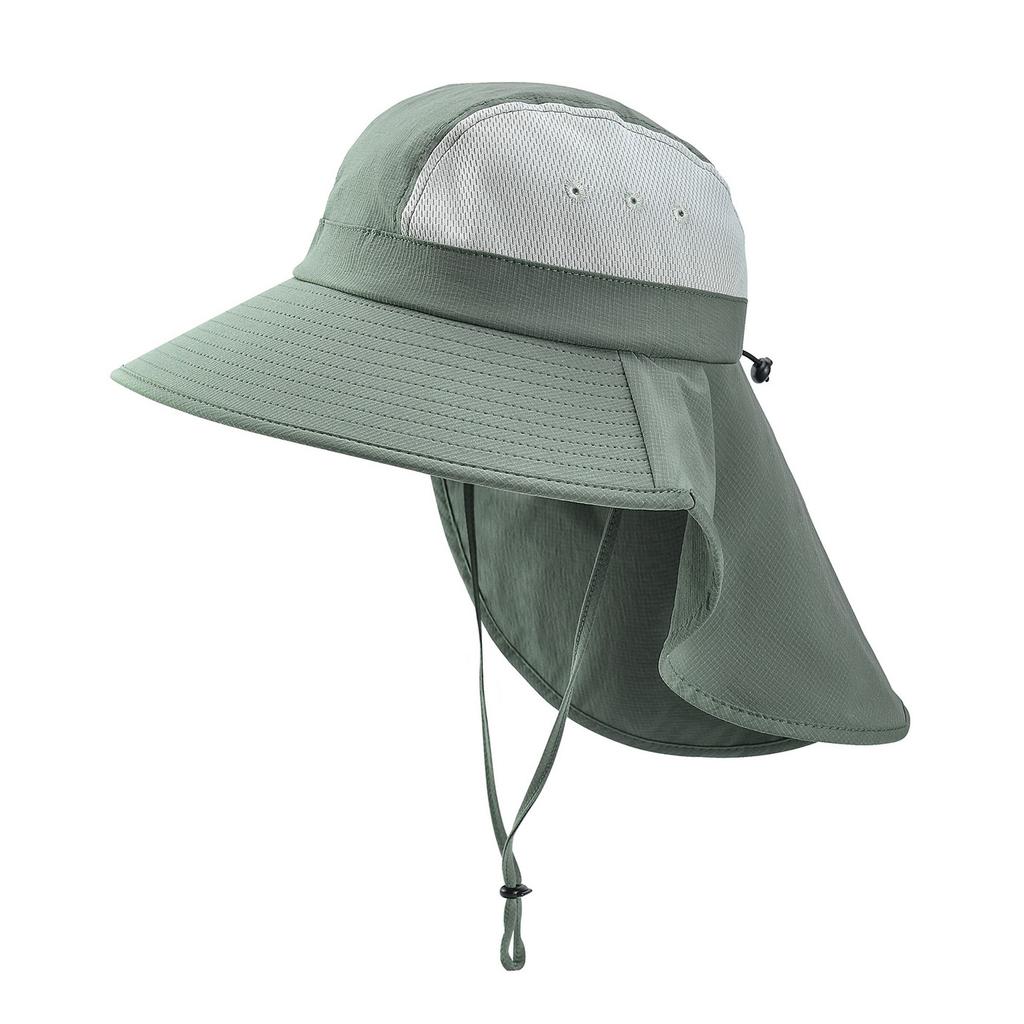 JGNGOUL Summer Sun Hats UV Protection Outdoor Hunting Fishing Cap Neck Flap Fisherman Hat Hiking Camping Visor Bucket Hat