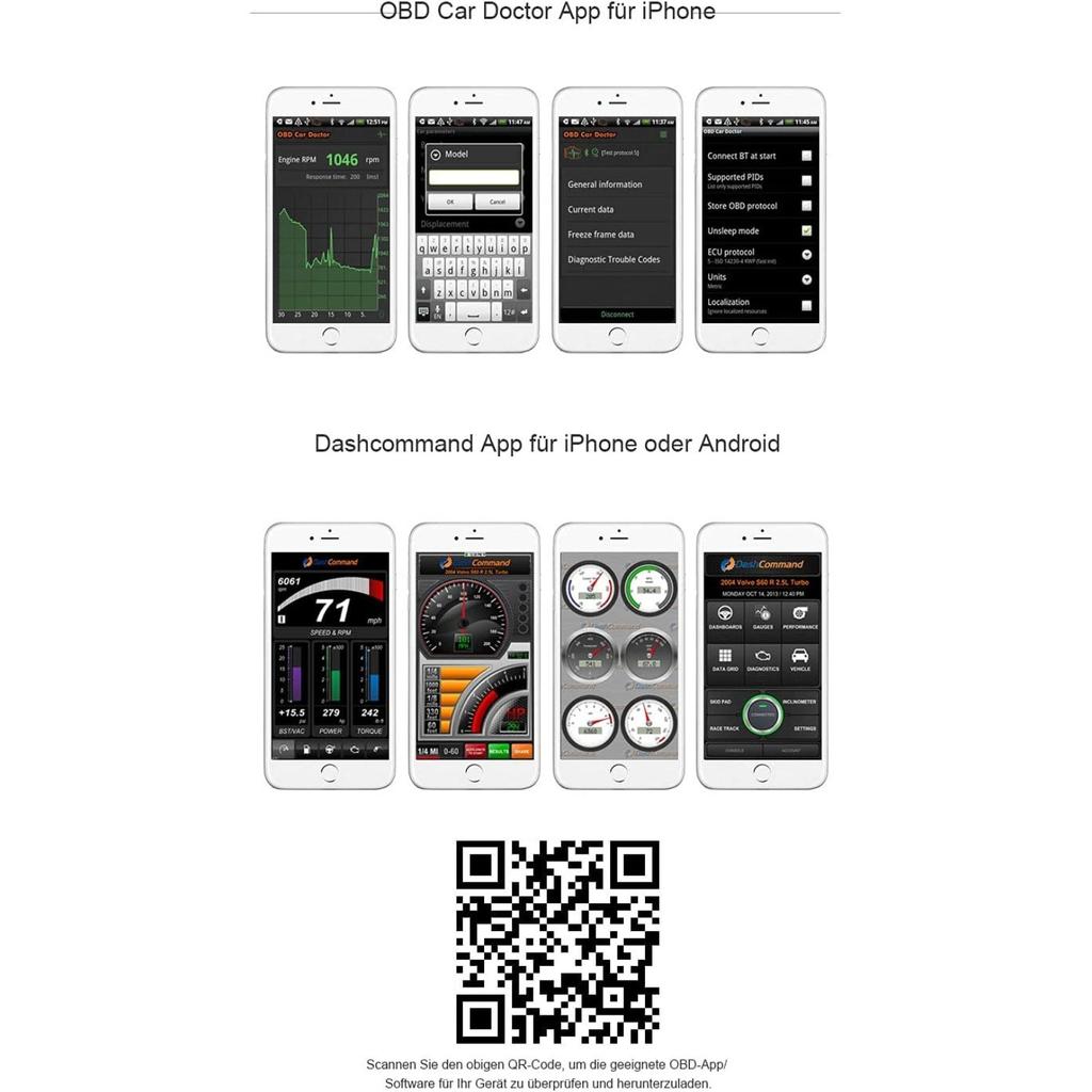 Mini V1.5 Car Wireless Diagnostic Devices Mini Bluetooth OBD2 Scanner Tool Torque Tool for IPhone IOS Android Windows