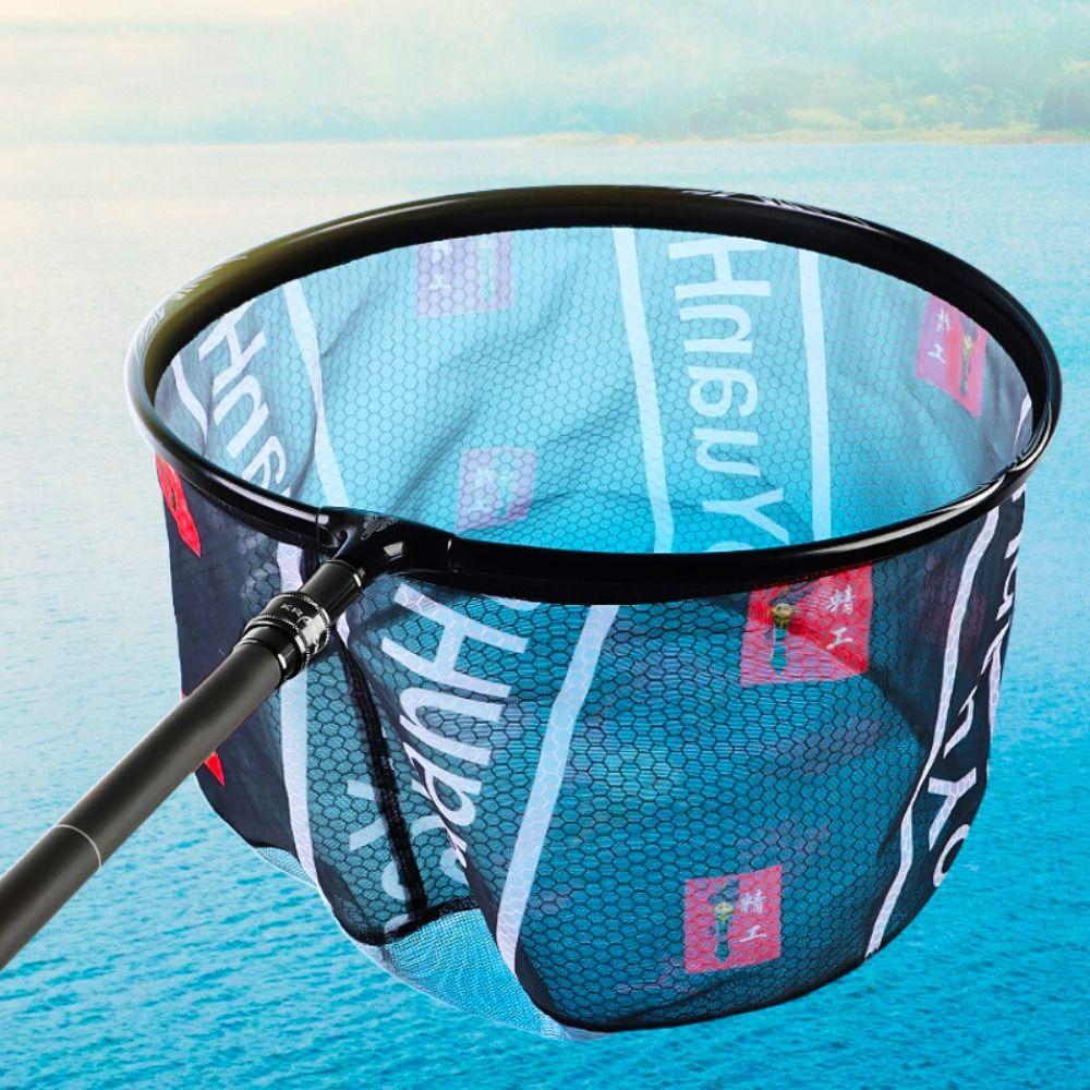 Net Deepen Titanium Zinc Zinc Alloy Ultralight Carbon Fishing Net Landing Net Fishing Hand Net Fishing Scoop
