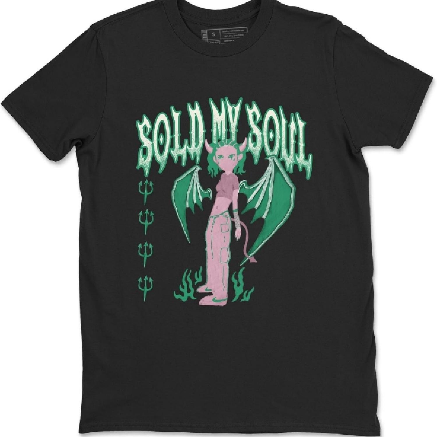 

365 Printing Medium Soft Pink Malachite Design Sold My Soul Sneaker Matching T-Shirt XXXXXL