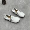 Fashion GKTINOO Genuine Leather Round Toe Soft Soled Loafers Summer 2025 New Versatile Soft Cowhide Flat Women's Shoes