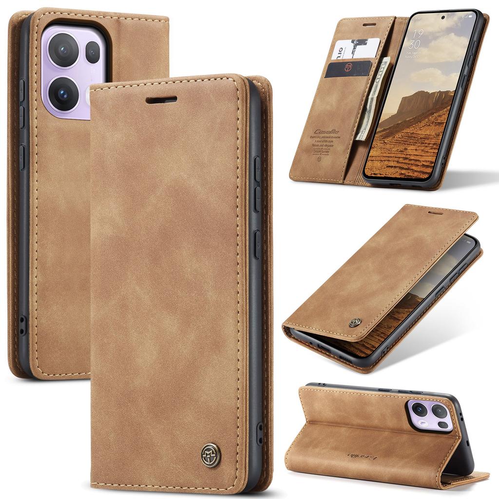 For Oppo Reno13 Pro 5G Wallet Case CASEME 013 Series PU Leather Phone Cover Stand