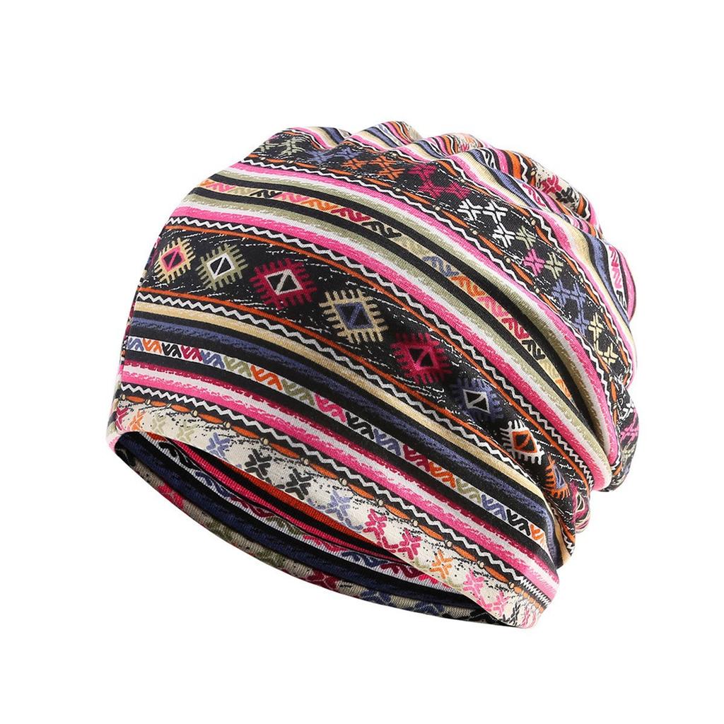Women Breathable Headwrap Stylish Chemo Turban Hat with Digital Printing for Daily Wear and Various Occasion Outfit
