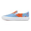 Vans Ines Longevial X  Slip-On Comfycush Orange Floral Pattern Low-Top Skate Shoes Women Sneakers Blue VN0A3WMDSXJ