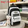 Sweet Student Backpack With Padded Straps And Letter Print For School