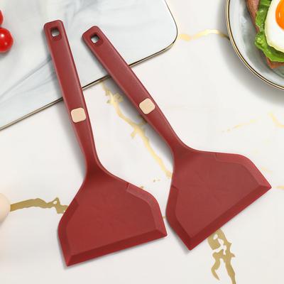 Silica Gel Spatula Household Kitchen Utensils Non Stick Cooking Shovel Integrated Silicone Kitchen Utensils Comfort Handle