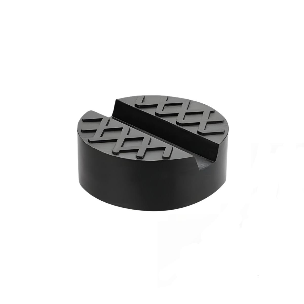 Universal Trolley Floor Rubber Jack Disk Rubber Pad for Pinch Weld Side,Slotted Frame Rail Pinch Welds Protector for Floor Jack 1PCS