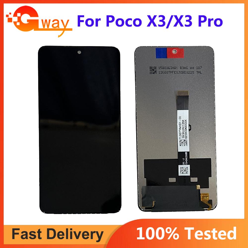 LCD Screen and Digitizer Full Assembly For Poco X3 Poco X3 Pro