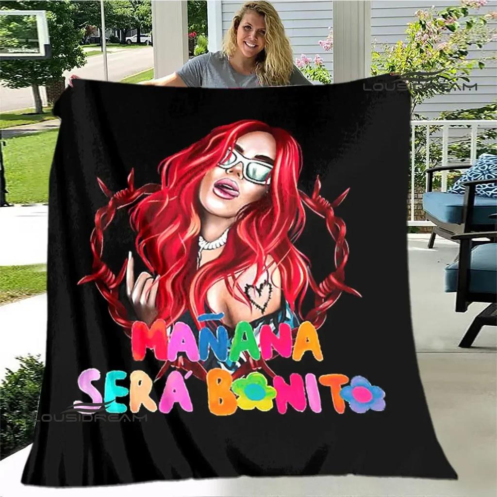 Karol G Retro Printed Blanket Flange Warm Blanket Bed Linings Picnic Blankets Home Travel Blanket Birthday Gift