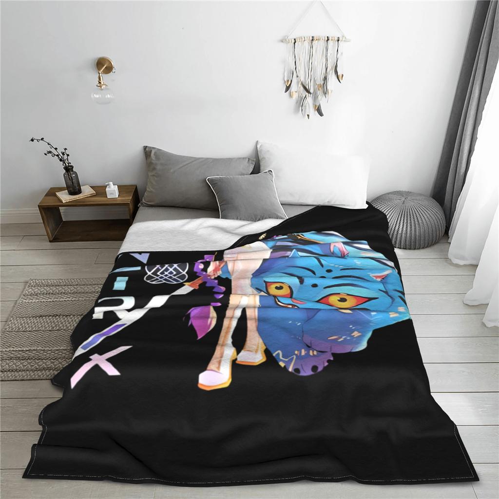 Huntrix Kpop Demon Hunters Blankets  Picnic Flannel Bedding Throws For Bedroom Super Soft Design Quality Bedspread Birthday Gift