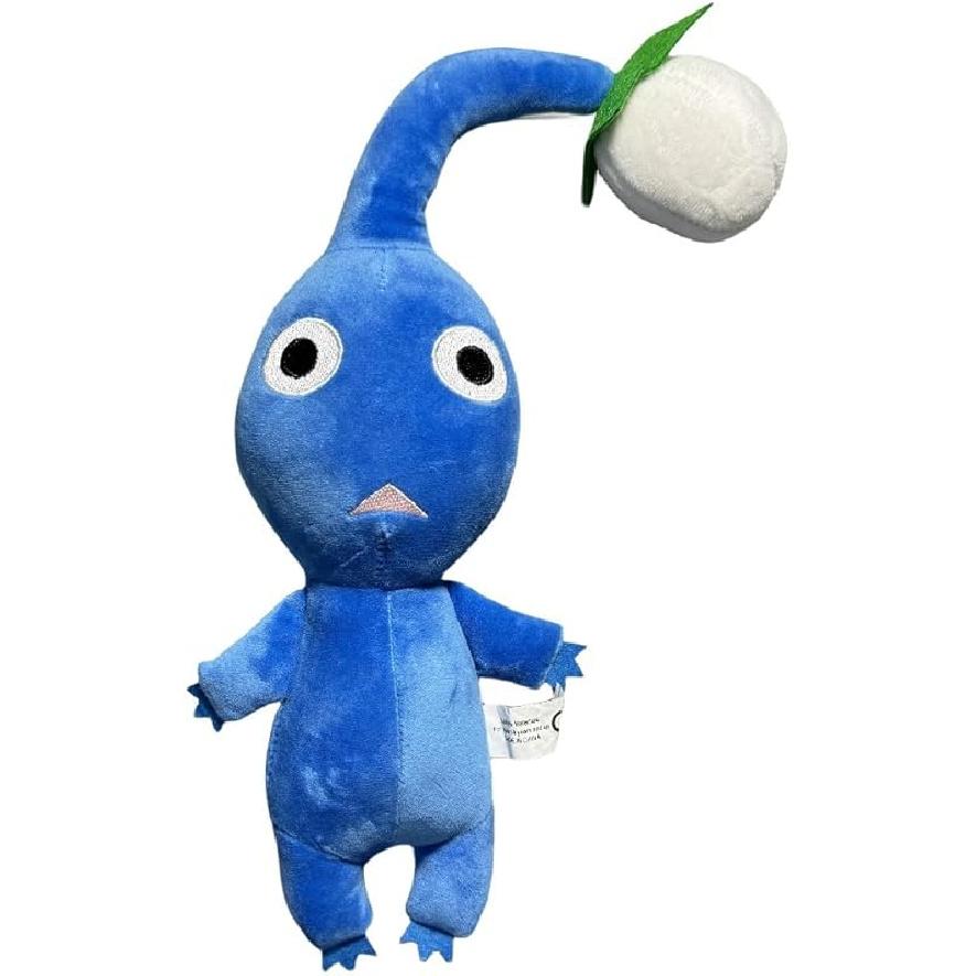 Pikmin Plush, 3 Pcs Red Blue Yellow Pikmin Plushies Toy for Game Fans Gift, Cute Stuffed Animal Doll for Kids Boys and Girls Blue Pikmin