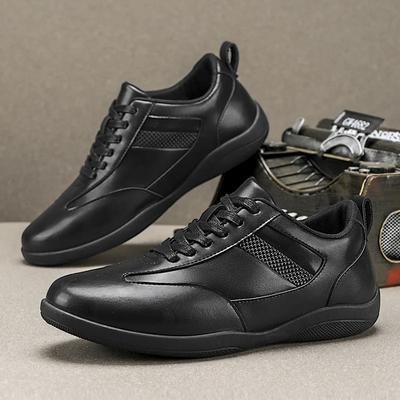 Orijinal Erkek Spor Ayakkabı Moda Siyah Deri Günlük Ayakkabılar Dış Mekan Erkek Tırmanış Ayakkabıları Erkekler için Düz Rahat Yürüyüş Ayakkabıları