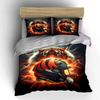3Pcs Tiger And Football Helmet Print Bedding Set 1 Duvet Cover 2 Pillowcases For Adult And Children Luxury Gift Full Size