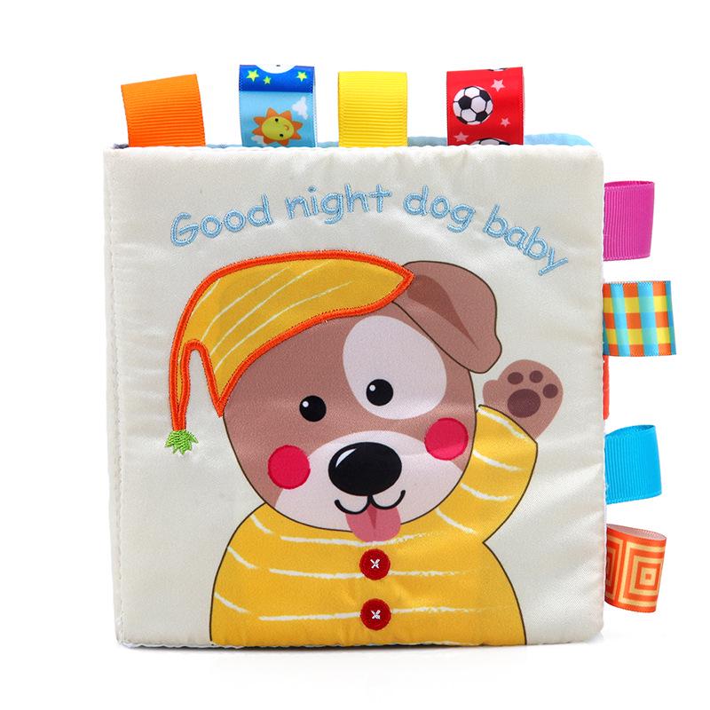 Puppy Baby Cloth Book: Tear-Resistant, Chewable, Colorfast Early Education Toy for Infants