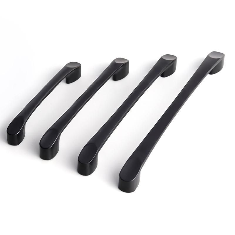 Oukali Klassisch Günstig Zink Küchenschrank Schublade 96mm 128mm 160mm 192mm Mattschwarz Ziehgriffe