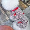 Pet Knit Sweater Dogs Cats Winter Fashion Warm Coat Small Breeds Schnauzer Bichon French Bulldog Pomeranian Christmas