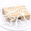 White Round Heart-shaped Plastic Ring for DIY Crafts and Dreamcatchers