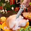 Stainless Steel Marinade Injector With Three Needles For Barbecue And Meat Flavoring