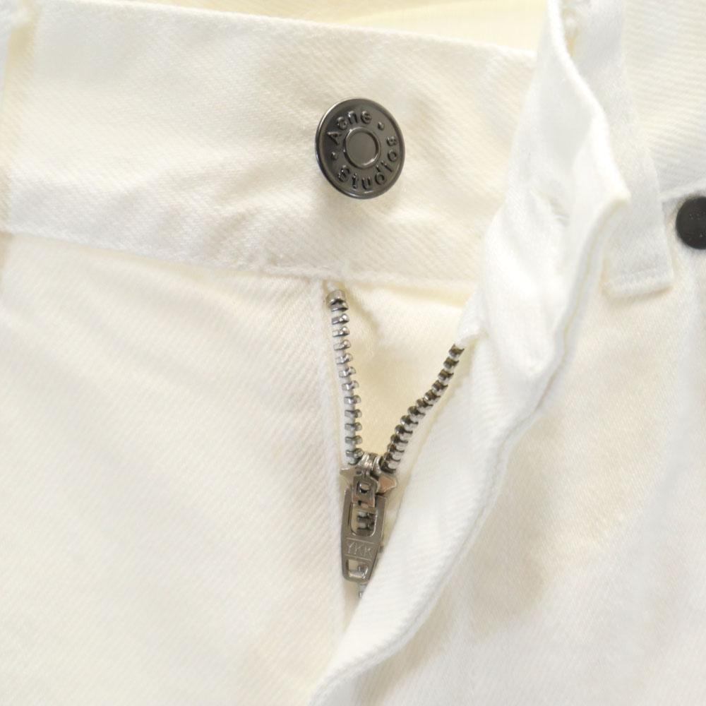 Acne Studios Cut-off processing Denim pants W26 white Men's Used