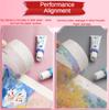 12/18/50mm Masking Tape White Color Single Side Tape Adhesive Crepe Paper for Oil Painting Sketch Drawing Supplies CDN